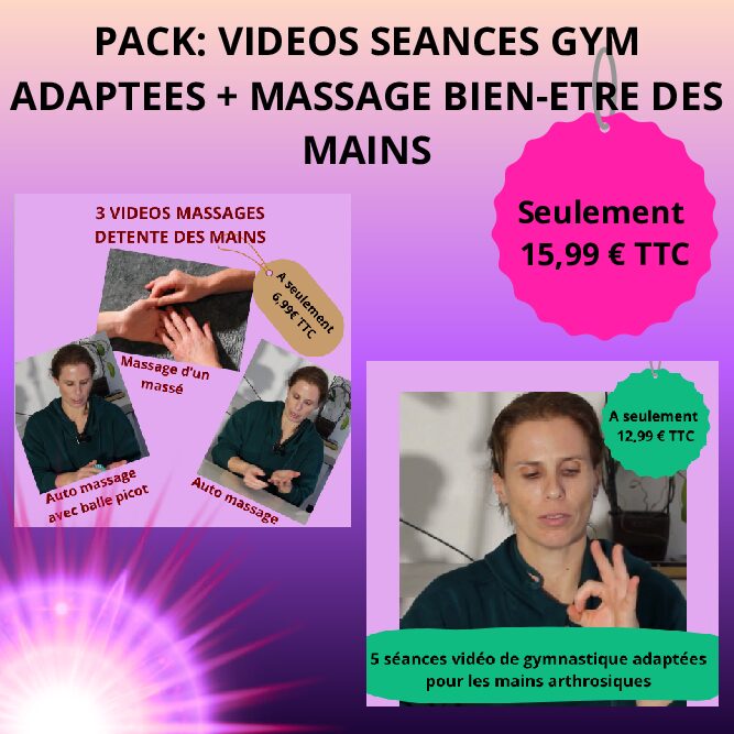 5 VIDEOS DE GYMNASTIQUE ADAPTEES "ENTRETIEN DES MAINS" + MASSAGE DES MAINS A TELECHARGER